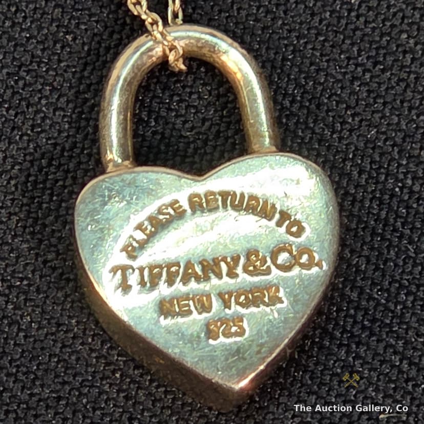 Tiffany & Co. Return to Tiffany Heart Lock Necklace, Sterling Silver β photo 4