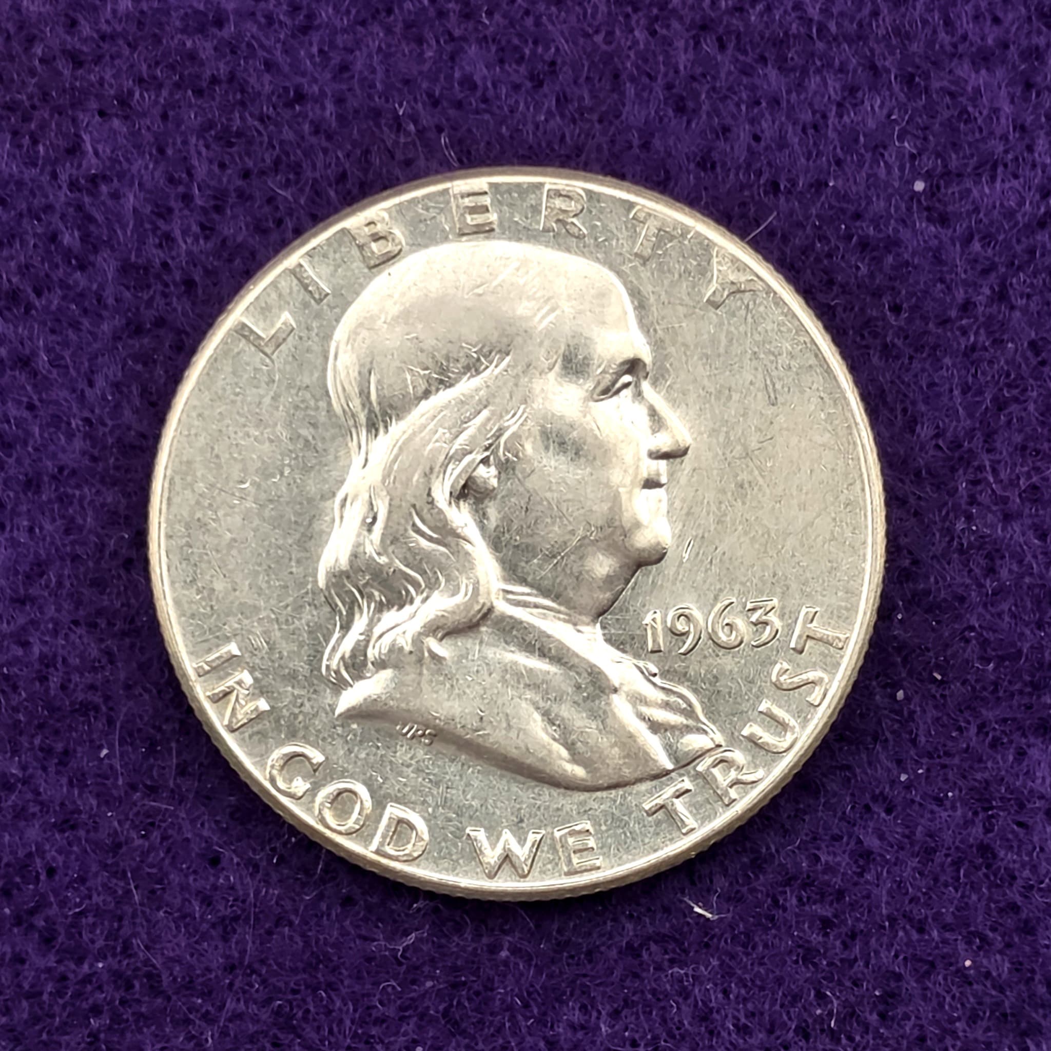 1963-D Franklin Half Dollar, 90% Silver