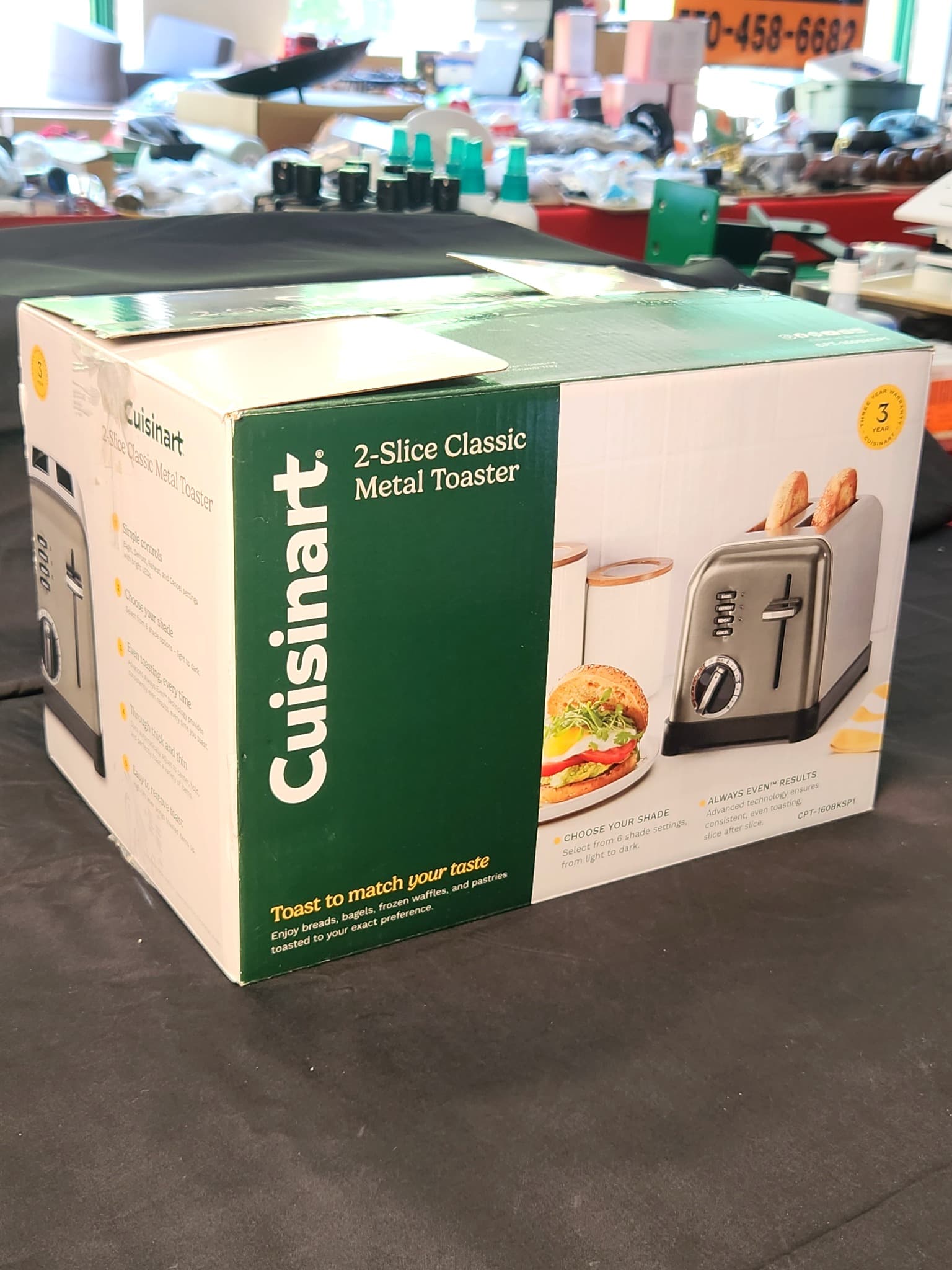 Cuisinart 2-Slice Classic Metal Toaster, Brand New