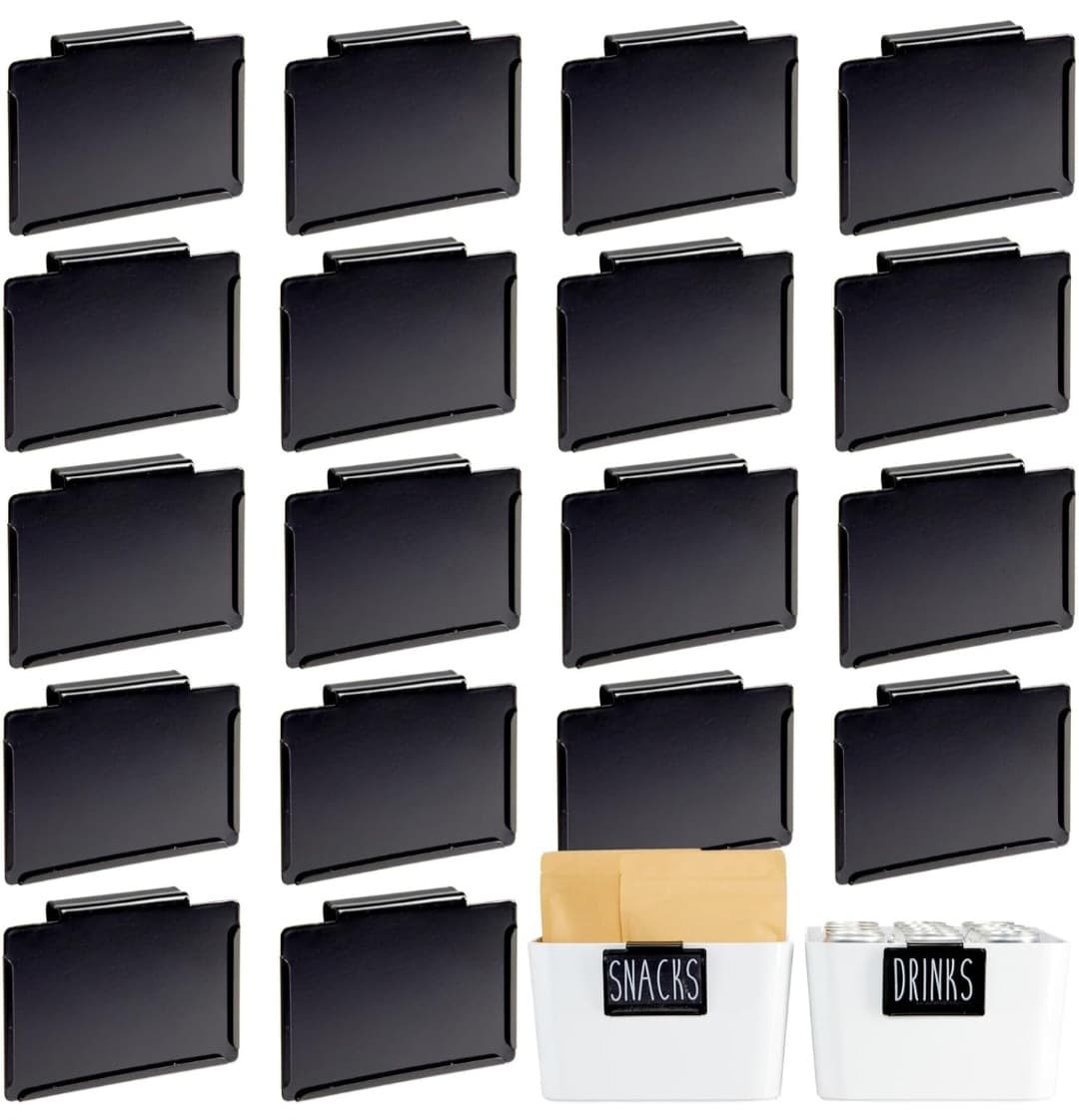 18 Pack Label Holders - Metal