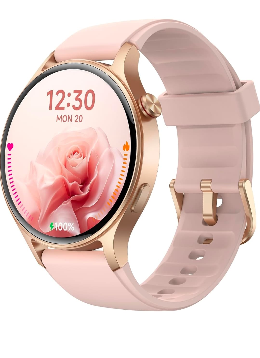 Smart Watch for Women,1.3" AMOLED Touchscreen Fitness Tracker, Make/Answer Calls, Heart Rate SpO2 Monitor, 3ATM Waterproof, Sleep & Activity Tracking Smartwatch for Android Phones iPhone