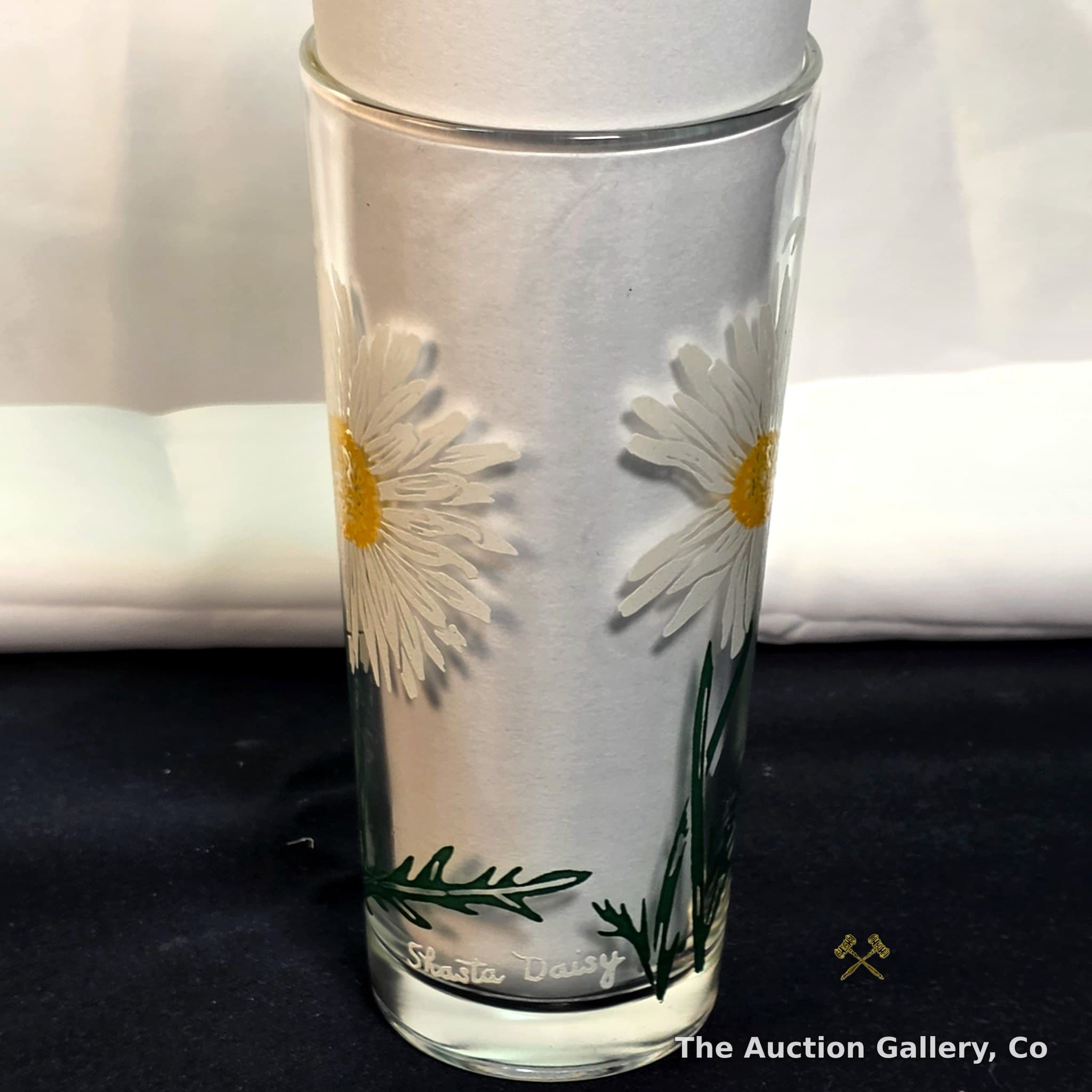 Vintage "Shasta Daisy" Tall Glass Tumbler