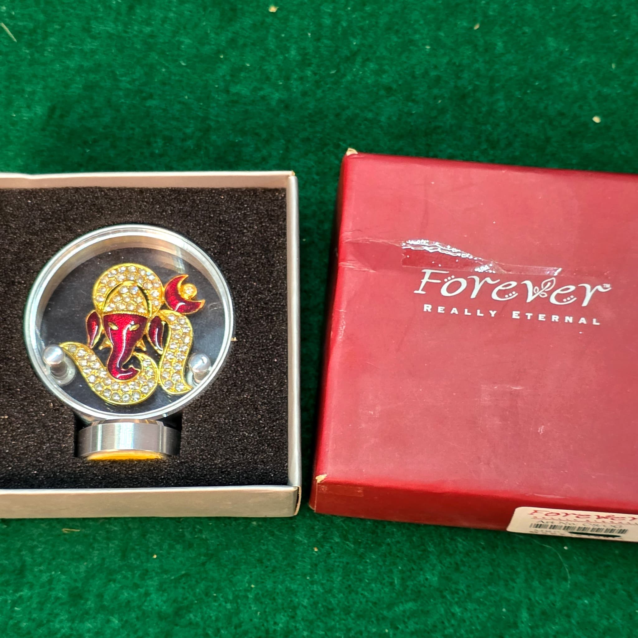 Forever Really Eternal Ganesha Crystal Decorative Figurine, Boxed