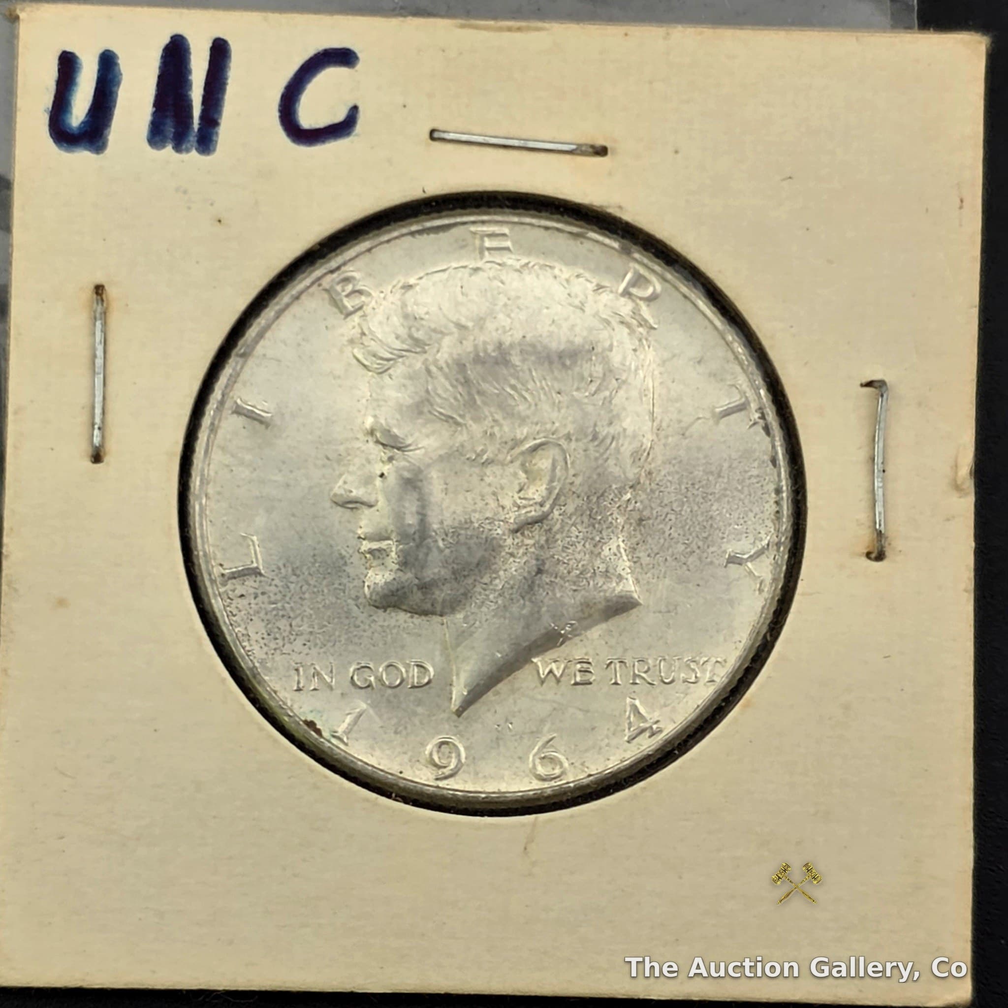 1964 Kennedy Half Dollar, 90% Silver, Uncirculated