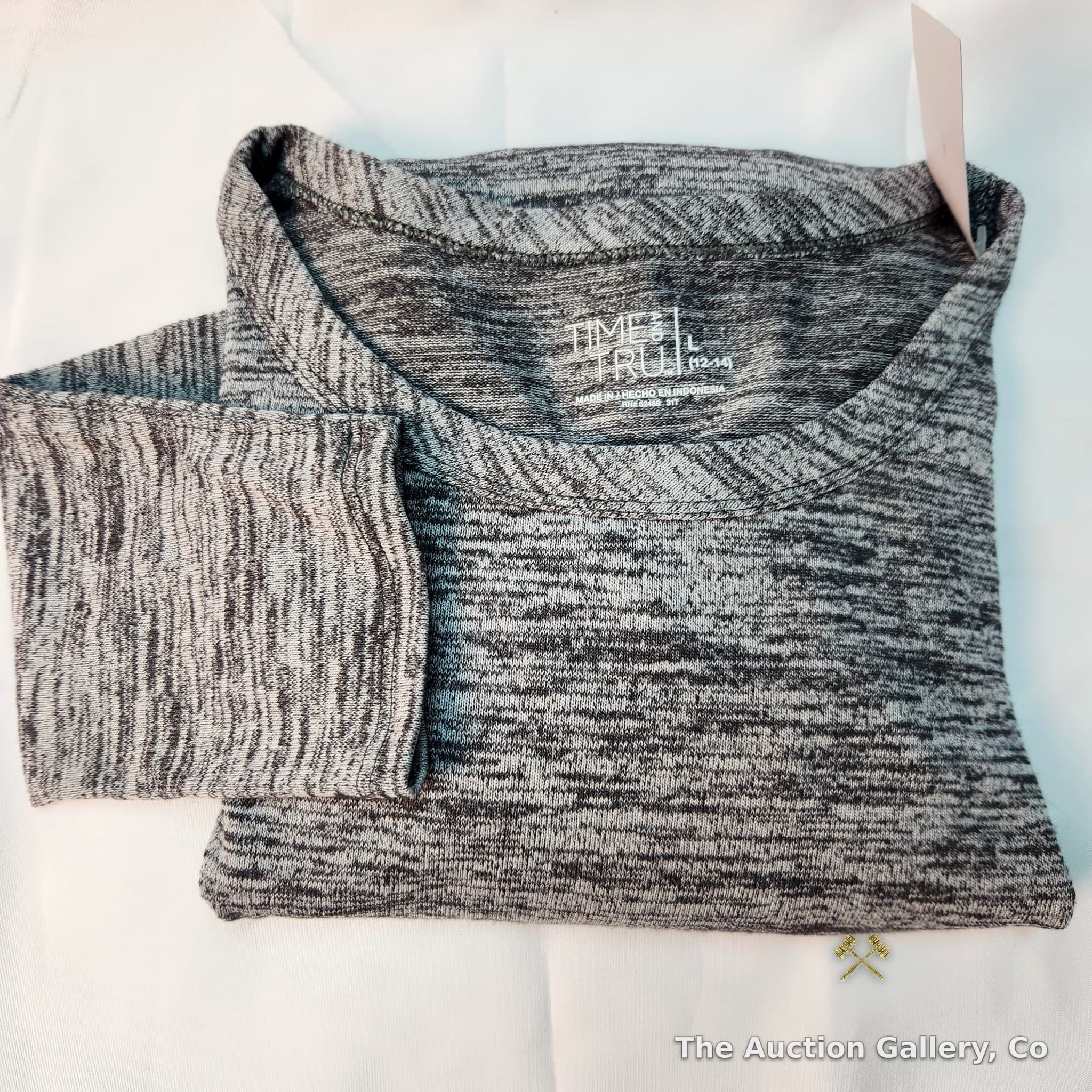 Time and Tru Women's Marled Long-Sleeve Top, Size Large, NWT