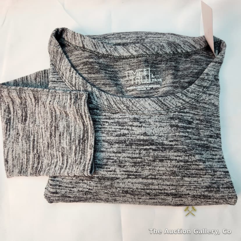 Time and Tru Women's Marled Long-Sleeve Top, Size Large, NWT