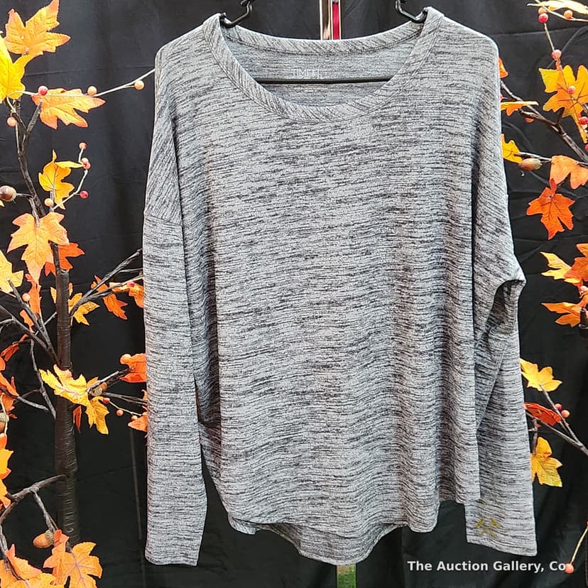 Time and Tru Women's Marled Long-Sleeve Top, Size Large, NWT β photo 3