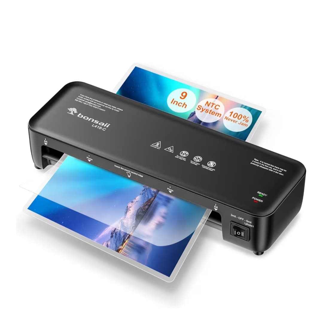9 Inch Laminator Machine - Never Jam Technology